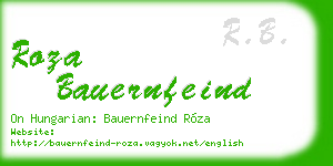 roza bauernfeind business card